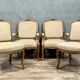Set of Louis XV style seats in molded and carved wood circa 1900