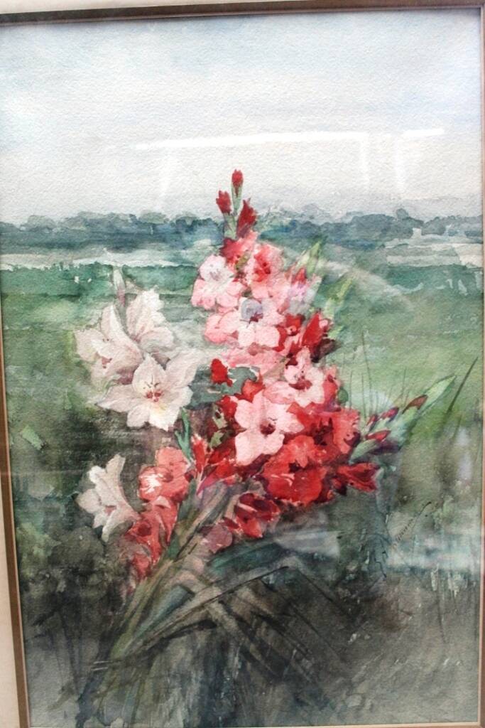 The watercolor "Iris".