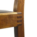 Antique Art Nouveau oak armchair, Austria or Germany circa 1910