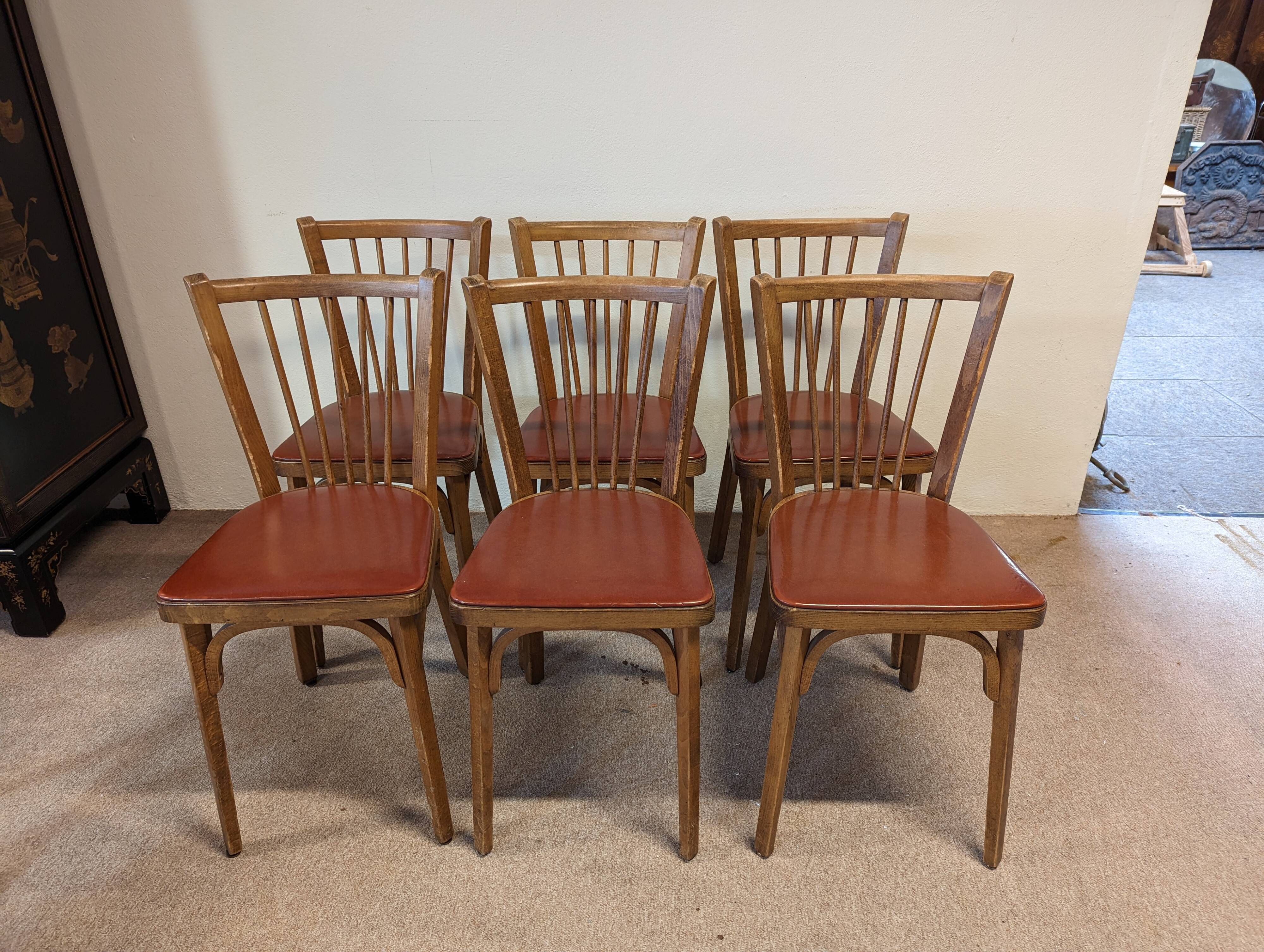 6 baumann bistro chairs