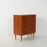 Scandinavian chest of drawers, 1950s–60s, teak
