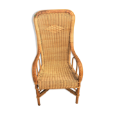 Vintage rattan armchair