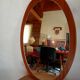 Danish Scandinavian oval mirror 60s