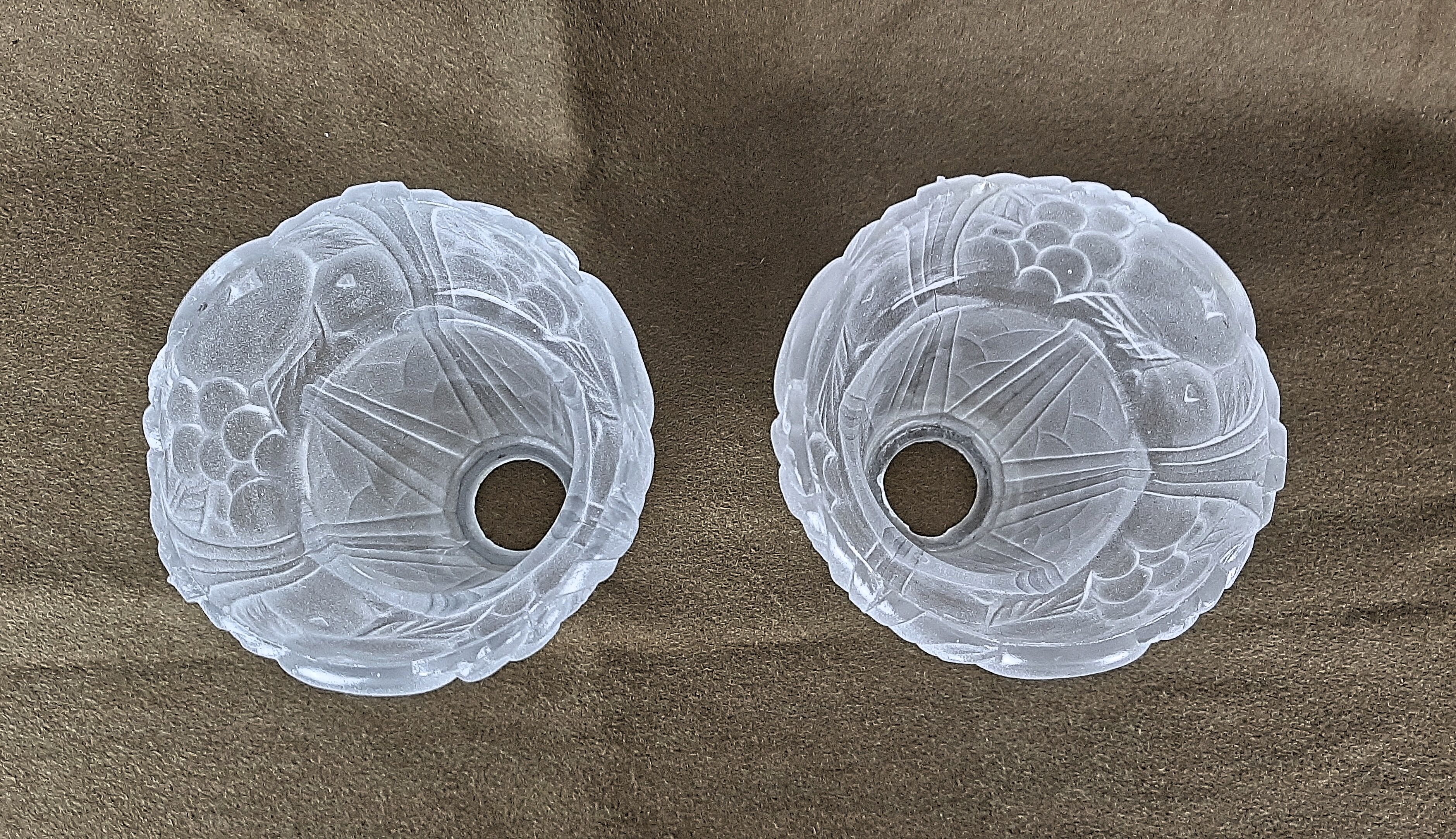 Pair of Art Deco period wall lamps
