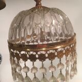 Hanging glass and stamps