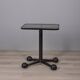 Vintage 1970s side table trolley in black metal and glass by allegri parma