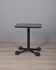 Vintage 1970s side table trolley in black metal and glass by allegri parma
