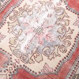 4x7 madallion faded oushak rug, 220x132cm