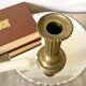 Column brass candle holder