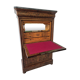 Mahogany secretary with marble and mirror