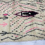 Handmade moroccan berber carpet 254 x 142 cm