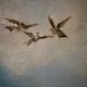 Louis Casavino (1921-1998) Oil on canvas "The falcon hunt"