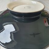 Fruit cup dish longwy france daffodils numbered deco flower on foot