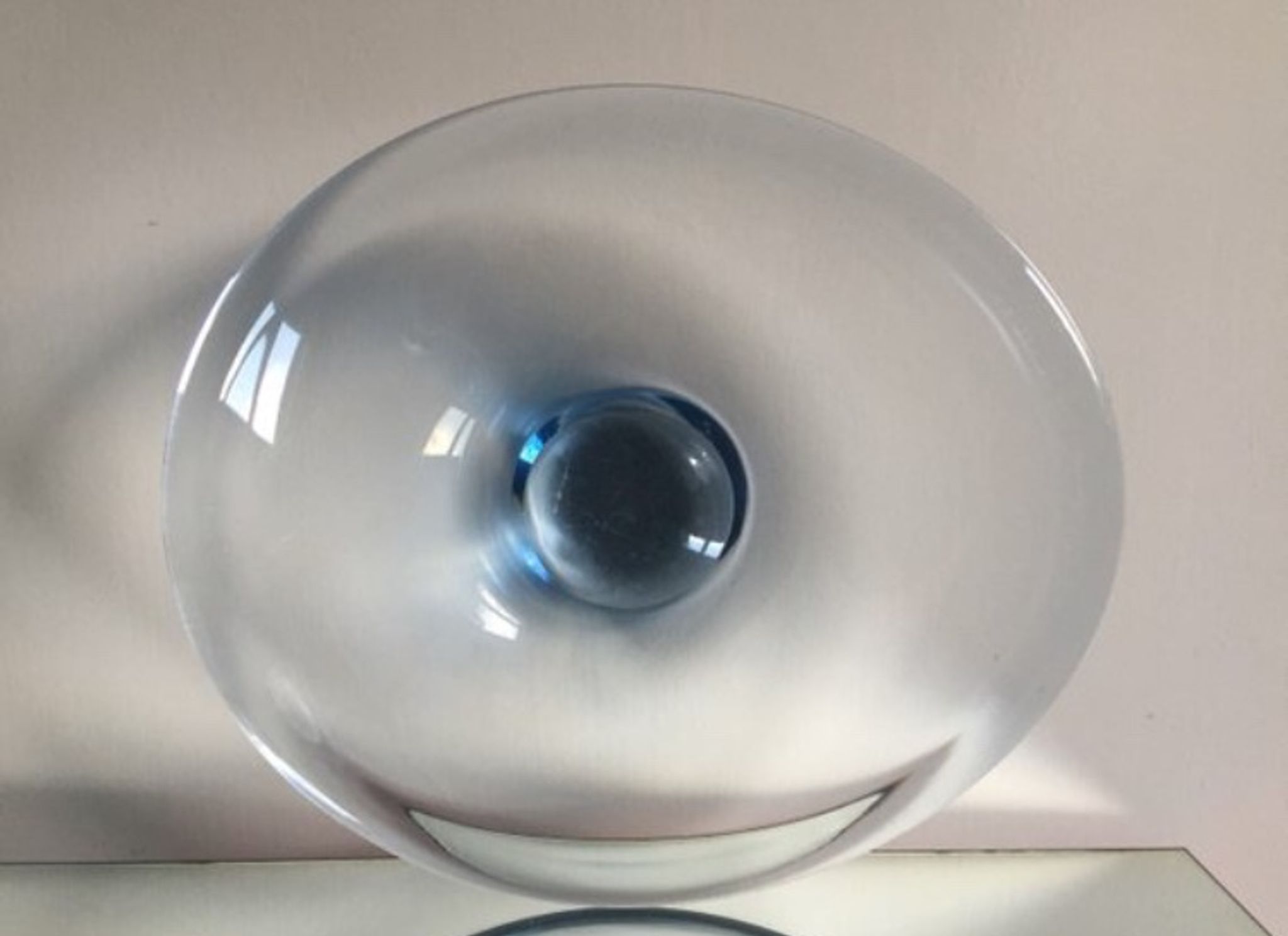 Sculptural Holmegaard bowl Danish 1950