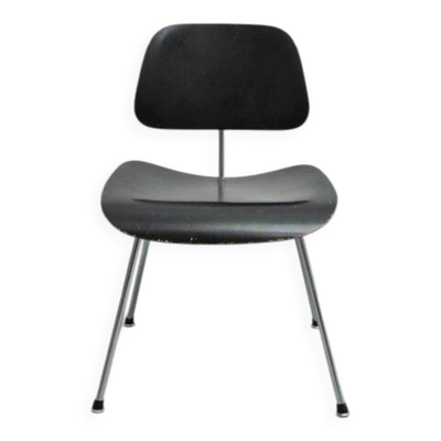 Chaise DCM précoce par Charles et Ray Eames pour Herman Miller par Contura, années 1950.