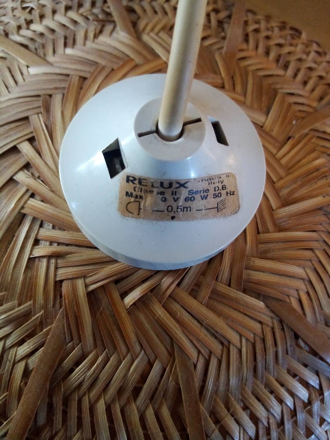 Relux Italy wicker flower pendant light