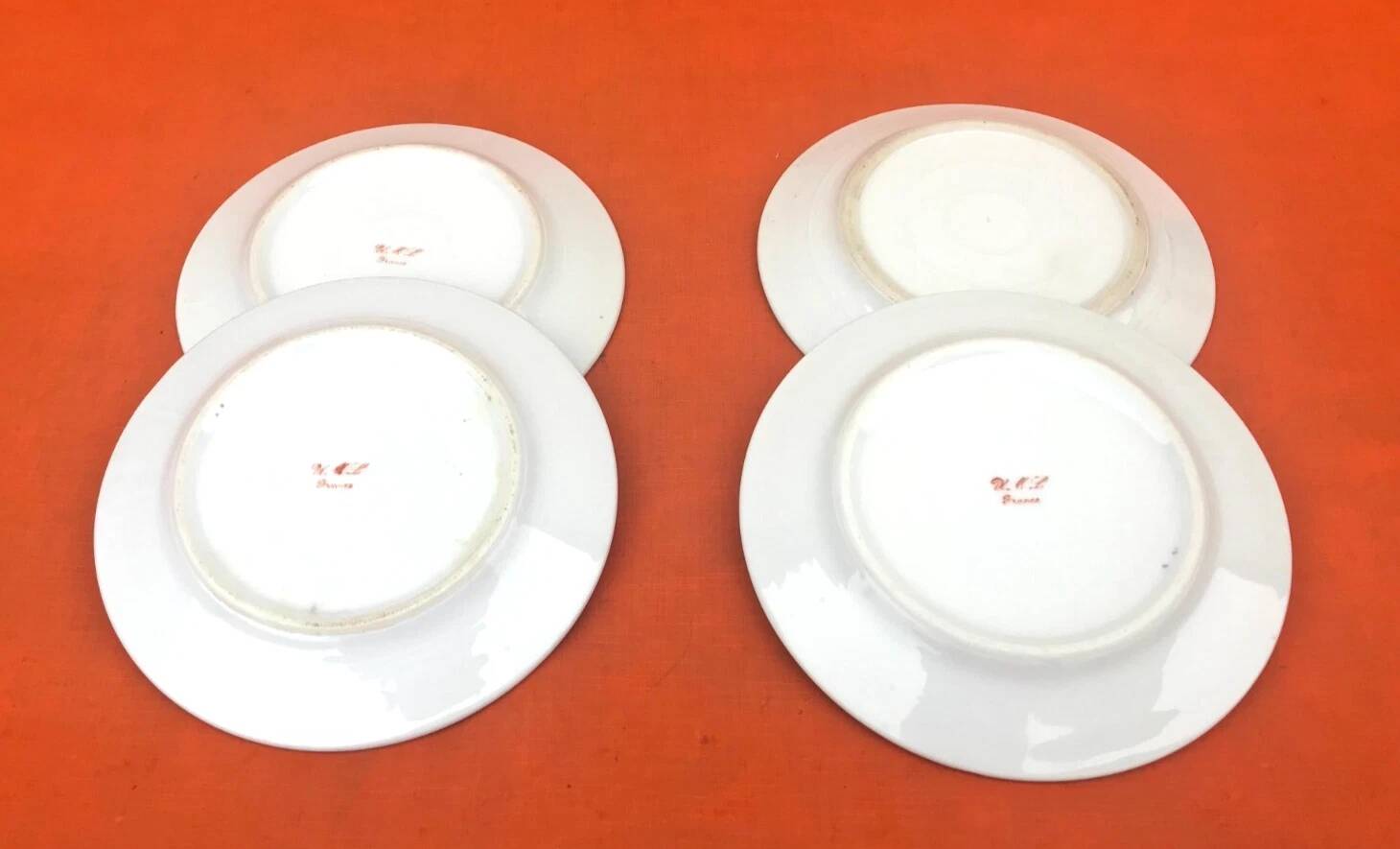 Year 1930 4 Cheese / Dessert plates U.M.L (Union Marc Larchevêque)