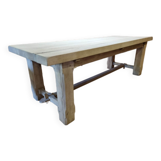Brutalist oak table