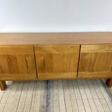 Massive oiled elm enfilade maison regain 1970