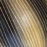 Saint Clément ceramic vase from the 50s, black and yellow