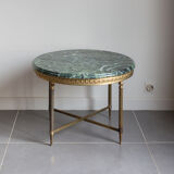 Green marble coffee table