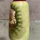 Opaline vase with fine nineteenth gold enamelled cartridge decoration