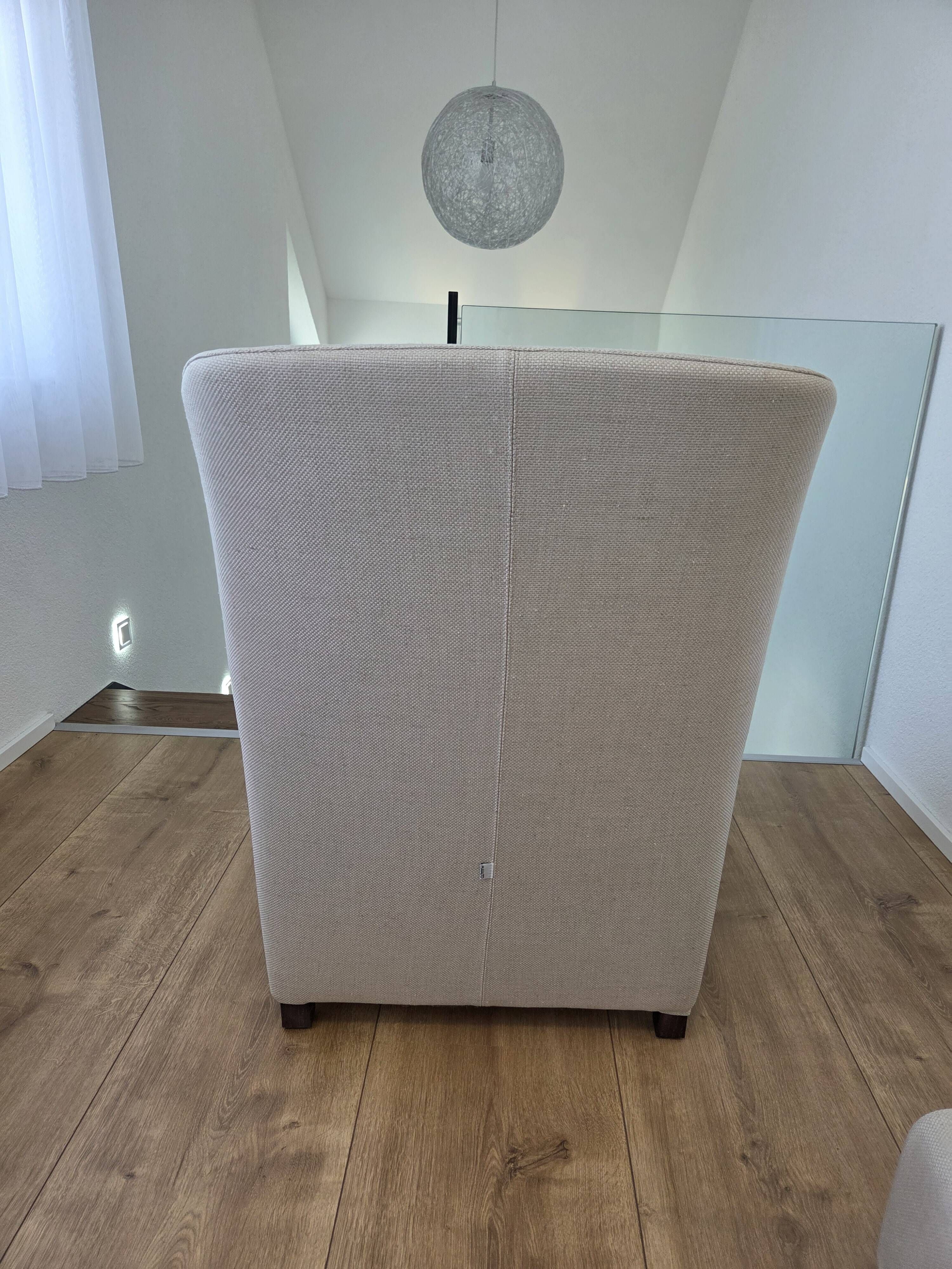 ​B&B Italia Maxalto Kalos Armchair & Ottoman by Antonio Citterio