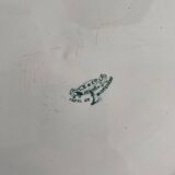 Set of large round white earthenware dishes from Creil and Montereau, 19th century