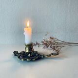 Antique bronze candle holder