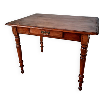 Table de ferme en sapin  ou bureau  Louis Philippe 103x75