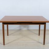 Table à manger extensible danoise en teck, années 1960