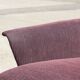 Paire de fauteuils vintage pied compas velours violet 1950s