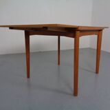 Extendable Teak Dining Table, Denmark, 1960s