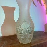 Molded glass vase