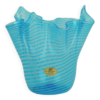 “Handkerchief” vase in Murano glass