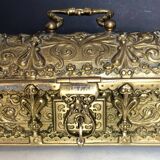 Gilded bronze jewelry chest