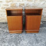 Walnut bedside tables