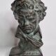 Bust of Beethoven after Cipriani in patinated plaster to resemble bronze, 27 cm