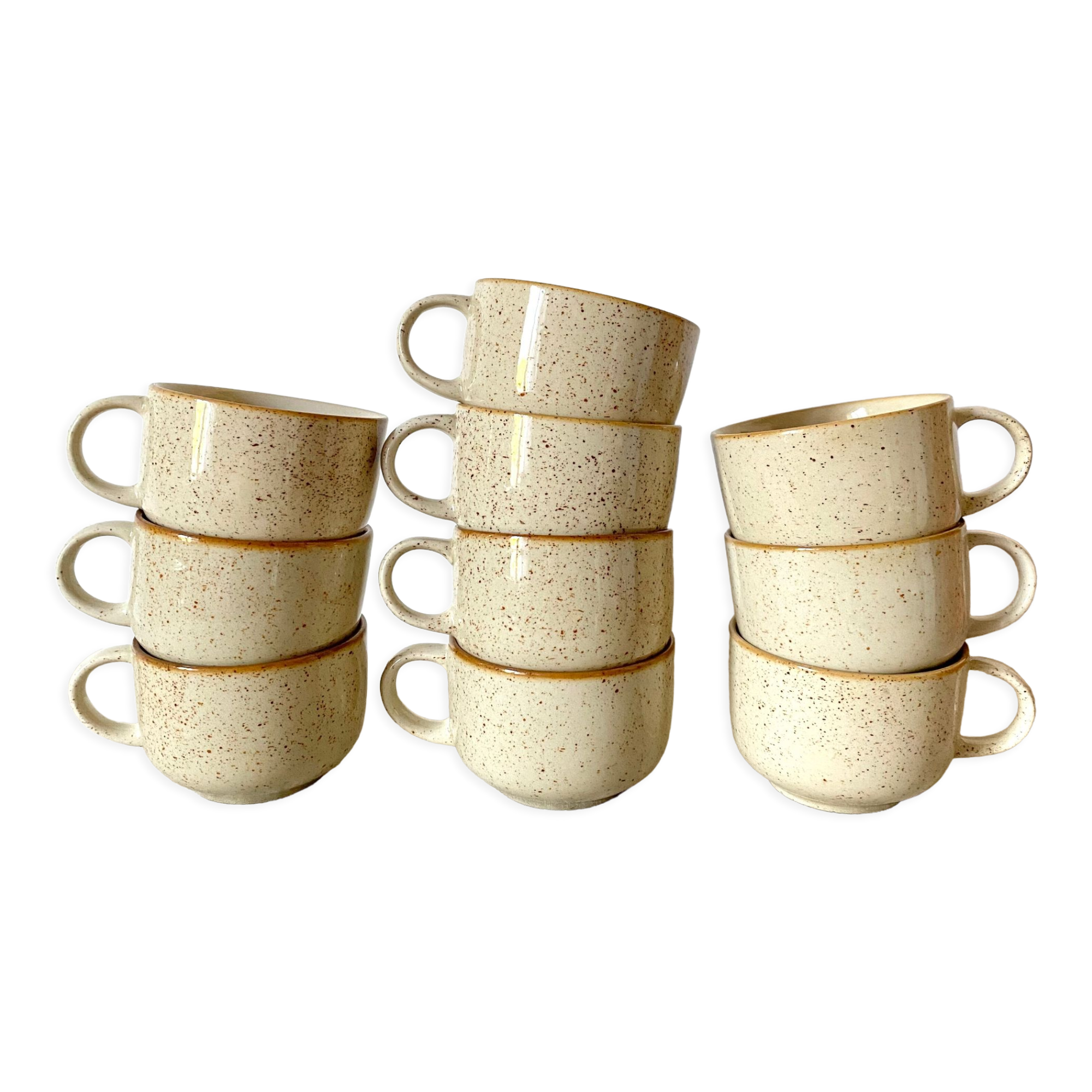 Porcelain stoneware cups