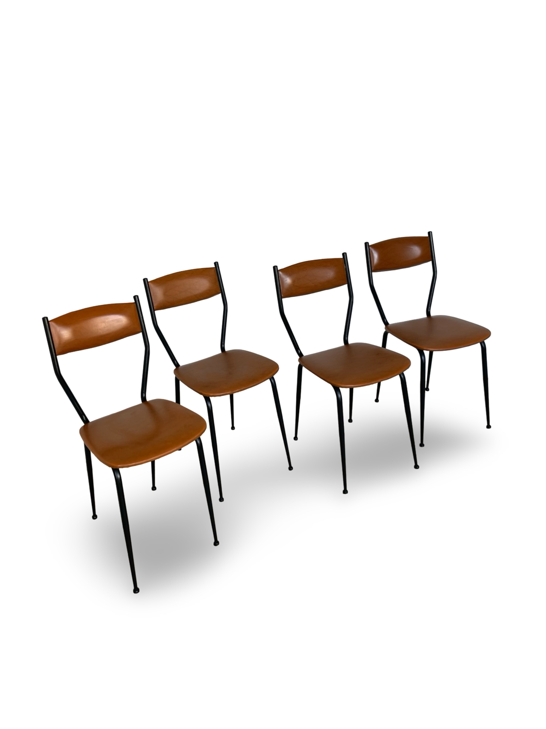 Chaises italiennes du milieu du siècle, années 1960.