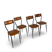 Chaises italiennes du milieu du siècle, années 1960.
