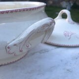 Soupiere iron earth model fontanges sarreguemines