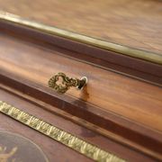 Louis XVI style cylinder desk in marquetry from the Napoleonic III period.