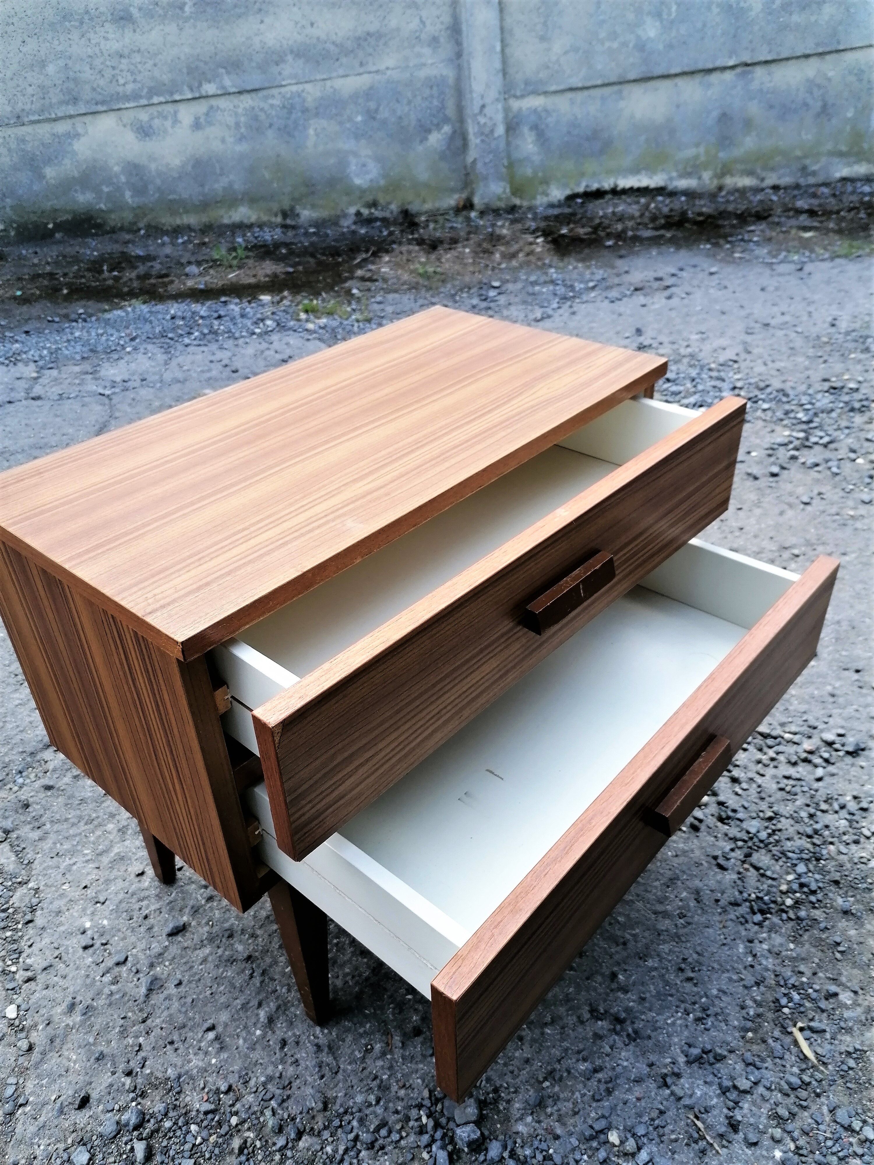 Bedside table scandinavian vintage design