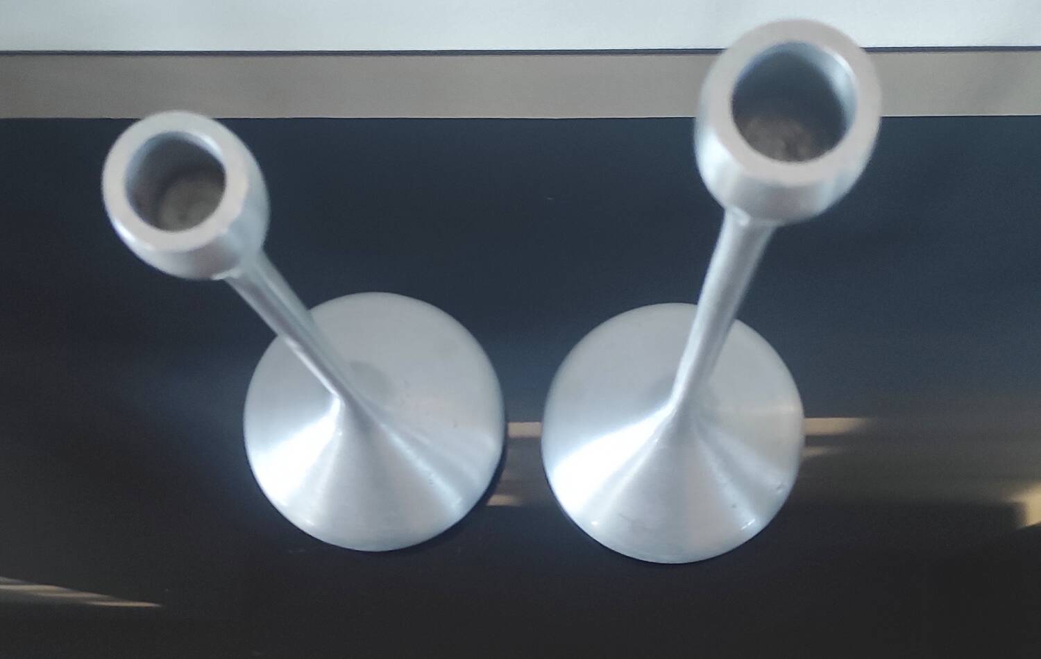 Pair of Space Age candlesticks