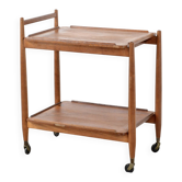 Midcentury White & Newton Teak Cocktail Drinks Trolley / Hostess.