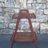Vintage wooden serving trolley