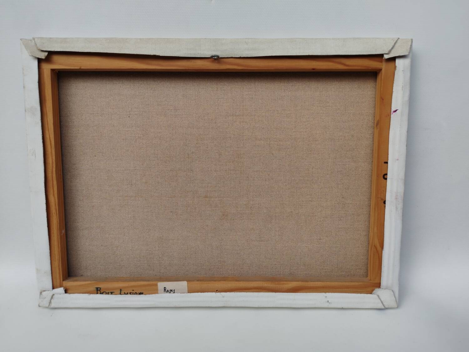 Oil on canvas, bouquet of flowers by Lysiane Boit.