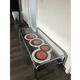 Ceramic coffee table chrome