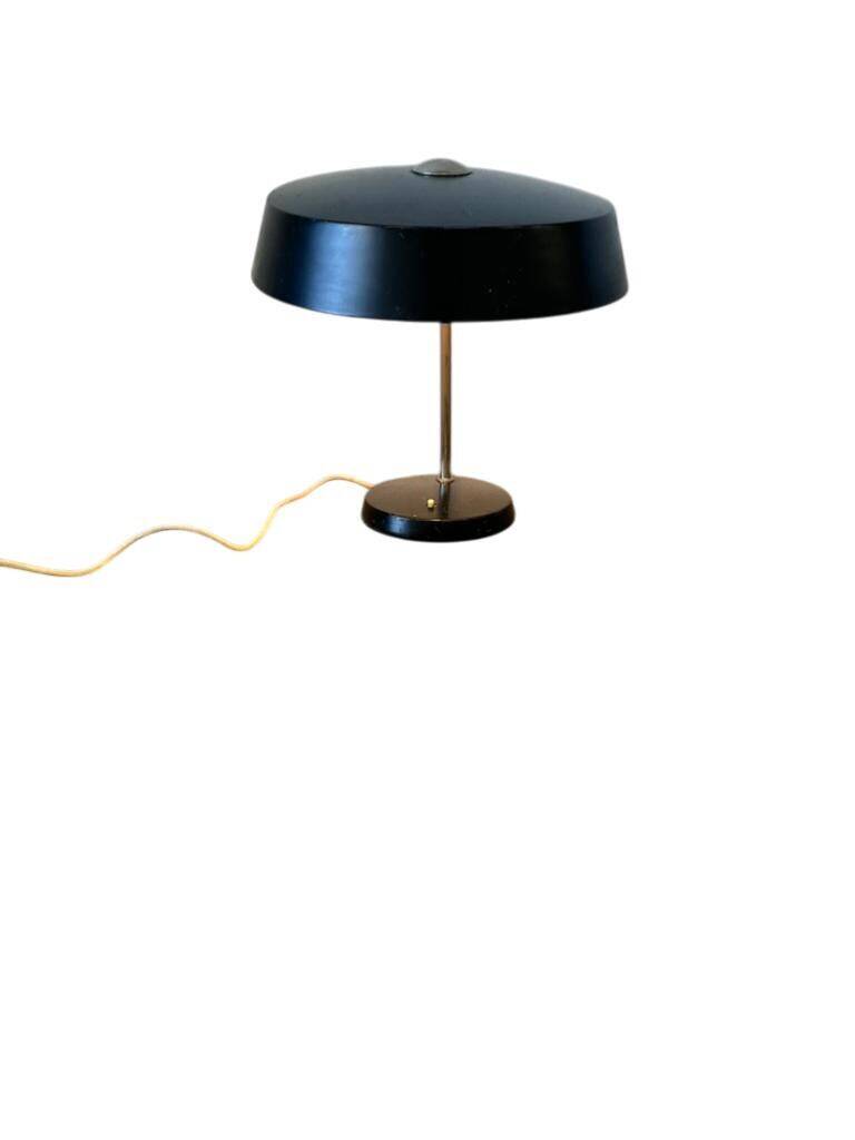 Lampe de table/de bureau vintage noire VEB Narva